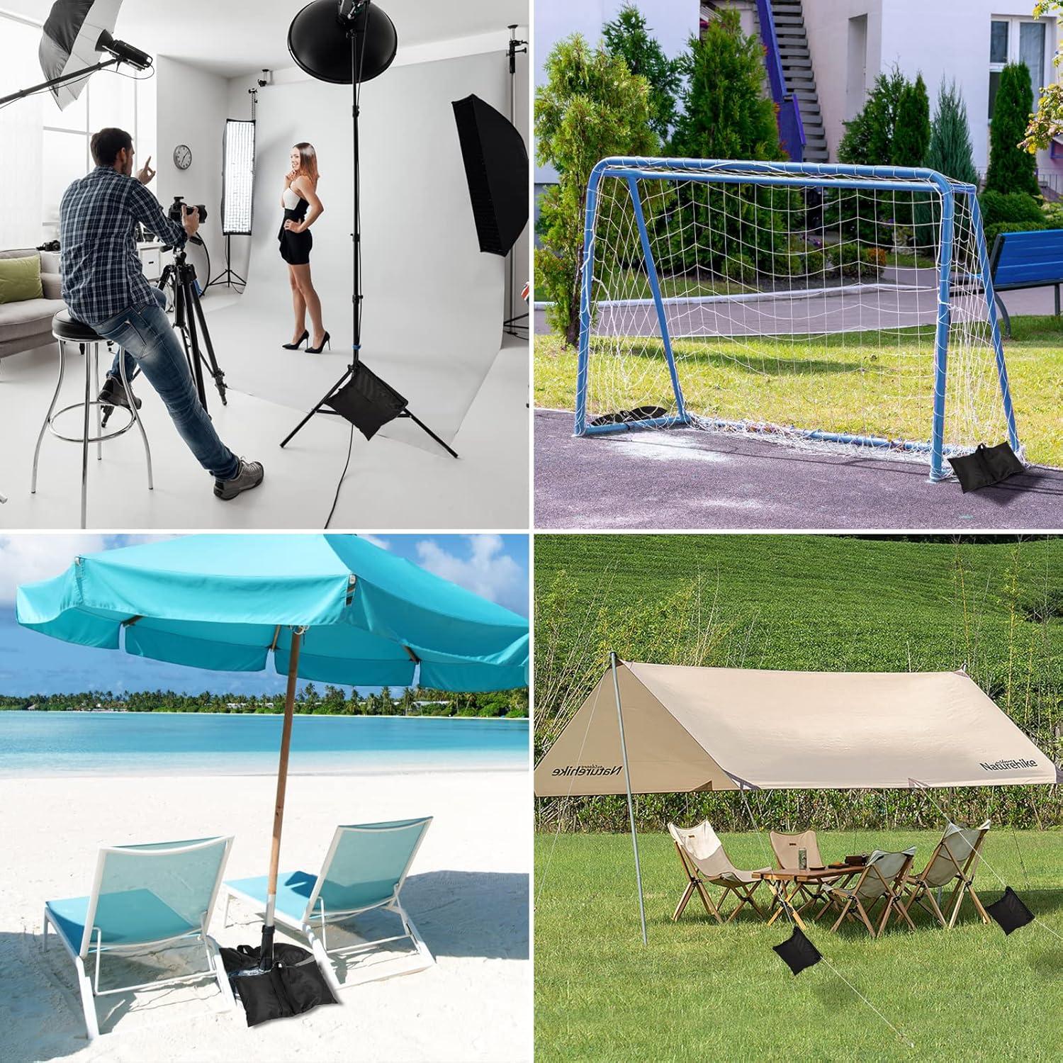 Sacos de Arena para Fotografía AQIRUI - 2 Paquetes con Clips