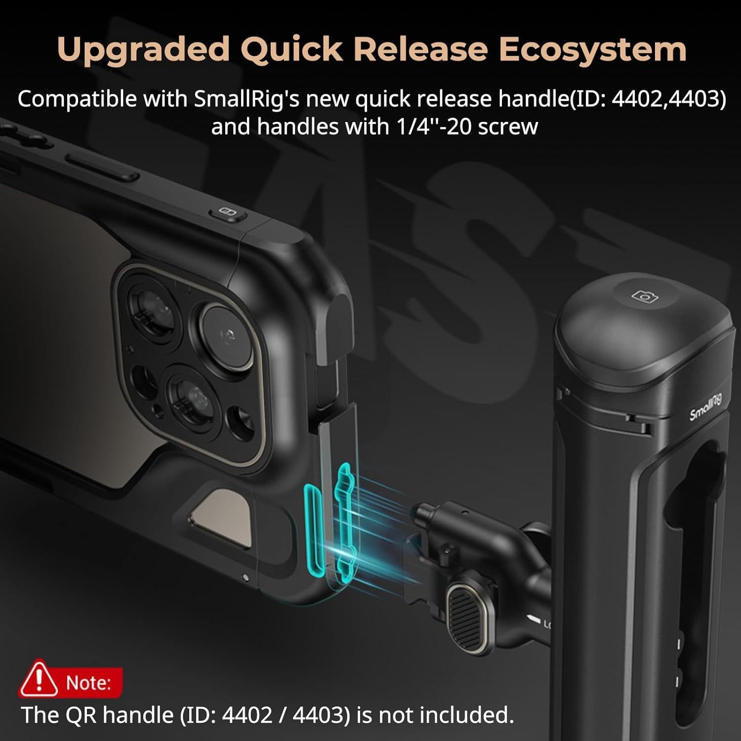 Jaula de Video SmallRig para iPhone 15 Pro con Adaptador 67mm