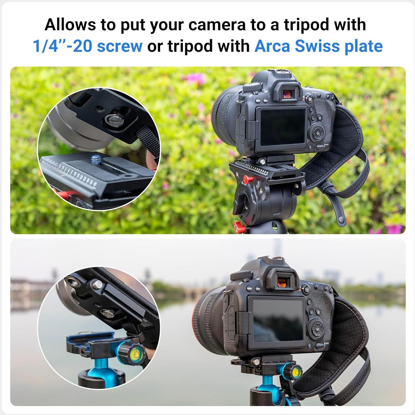 Correa de Mano JJC Deluxe Microfibra para Cámaras DSLR y Sin Espejo