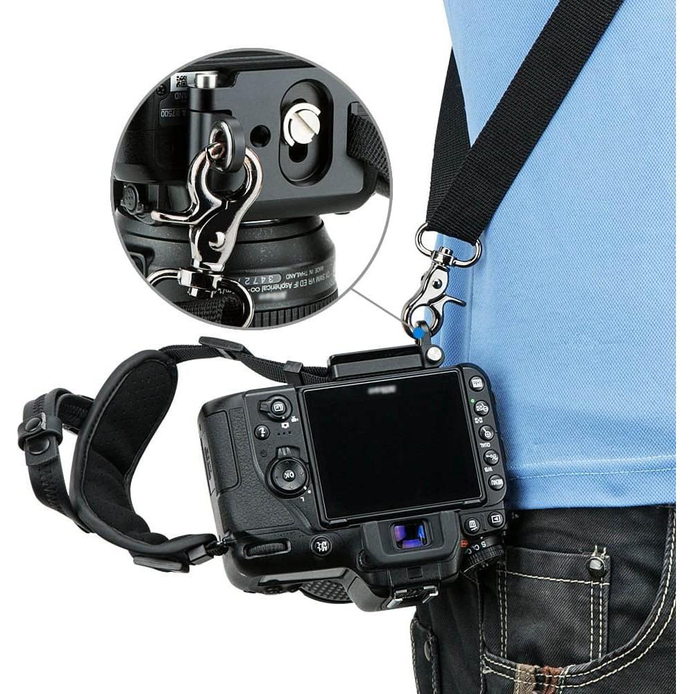 Correa de Mano JJC Deluxe Microfibra para Cámaras DSLR y Sin Espejo