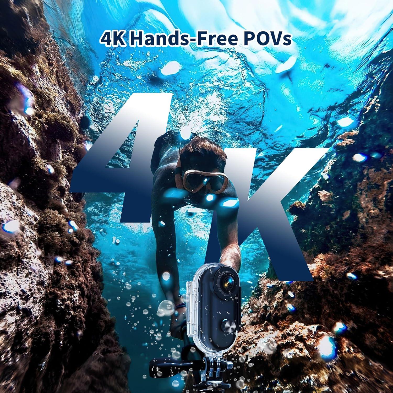 Cámara de Acción Portátil 4K Genérico Mini 64GB