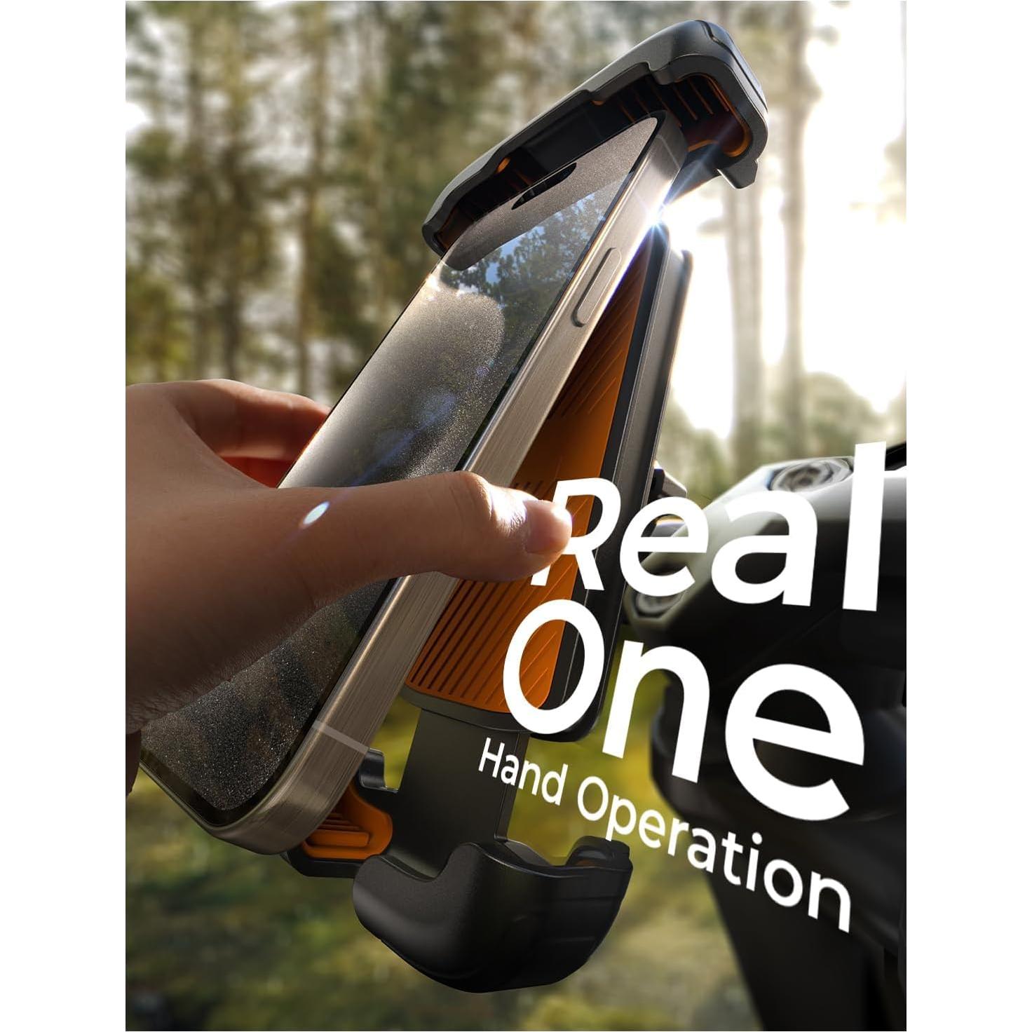 Soporte para Teléfono de Bicicleta LISEN Naranja Ultra Estable