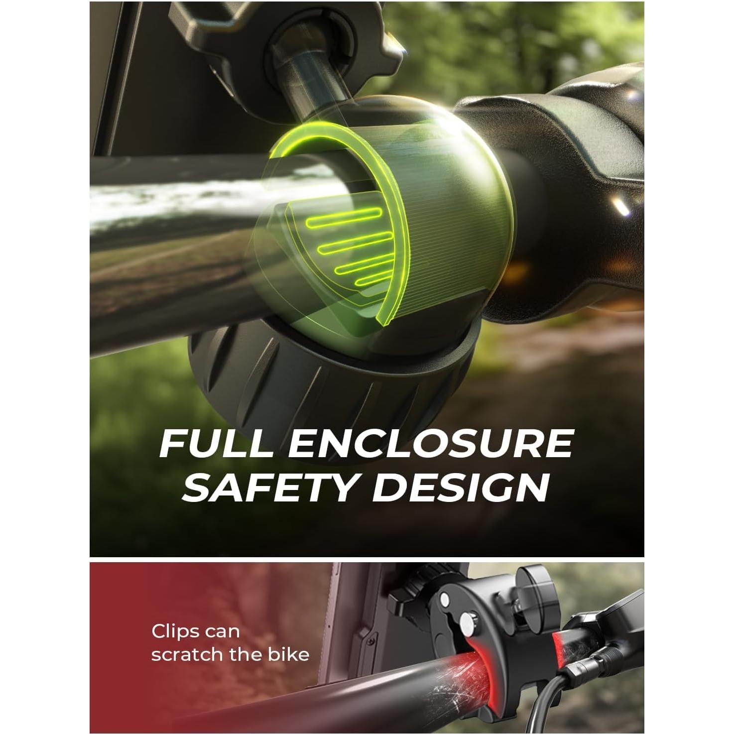 Soporte para Teléfono de Bicicleta LISEN Naranja Ultra Estable