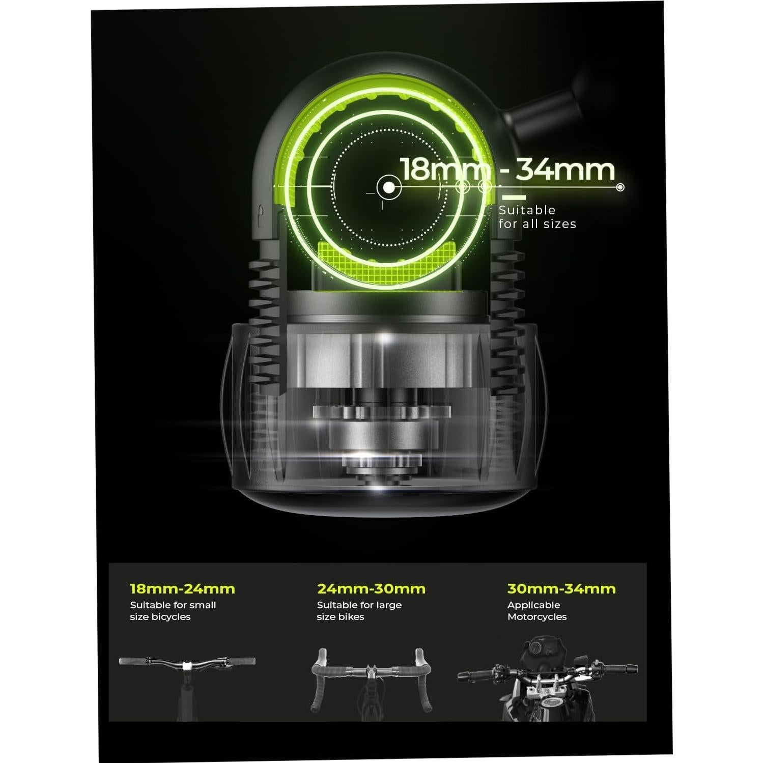 Soporte para Teléfono de Bicicleta LISEN Naranja Ultra Estable