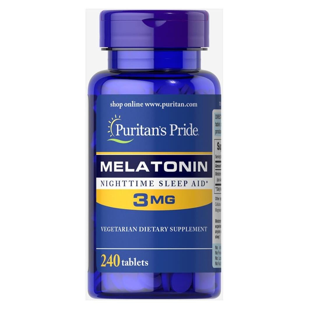 Tabletas de Melatonina Puritans Pride 3 mg - 240 Unidades