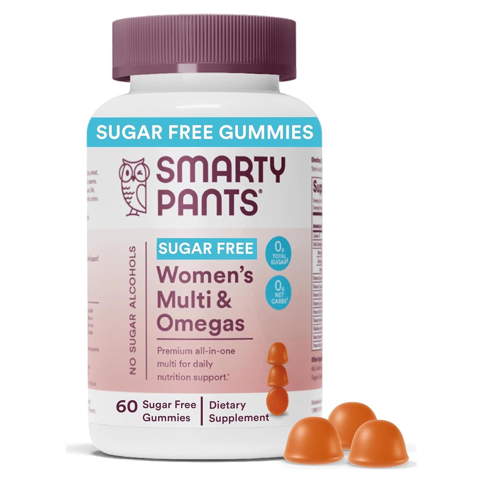 Gomitas Multivitamínicas Sin Azúcar SmartyPants 60 Unidades