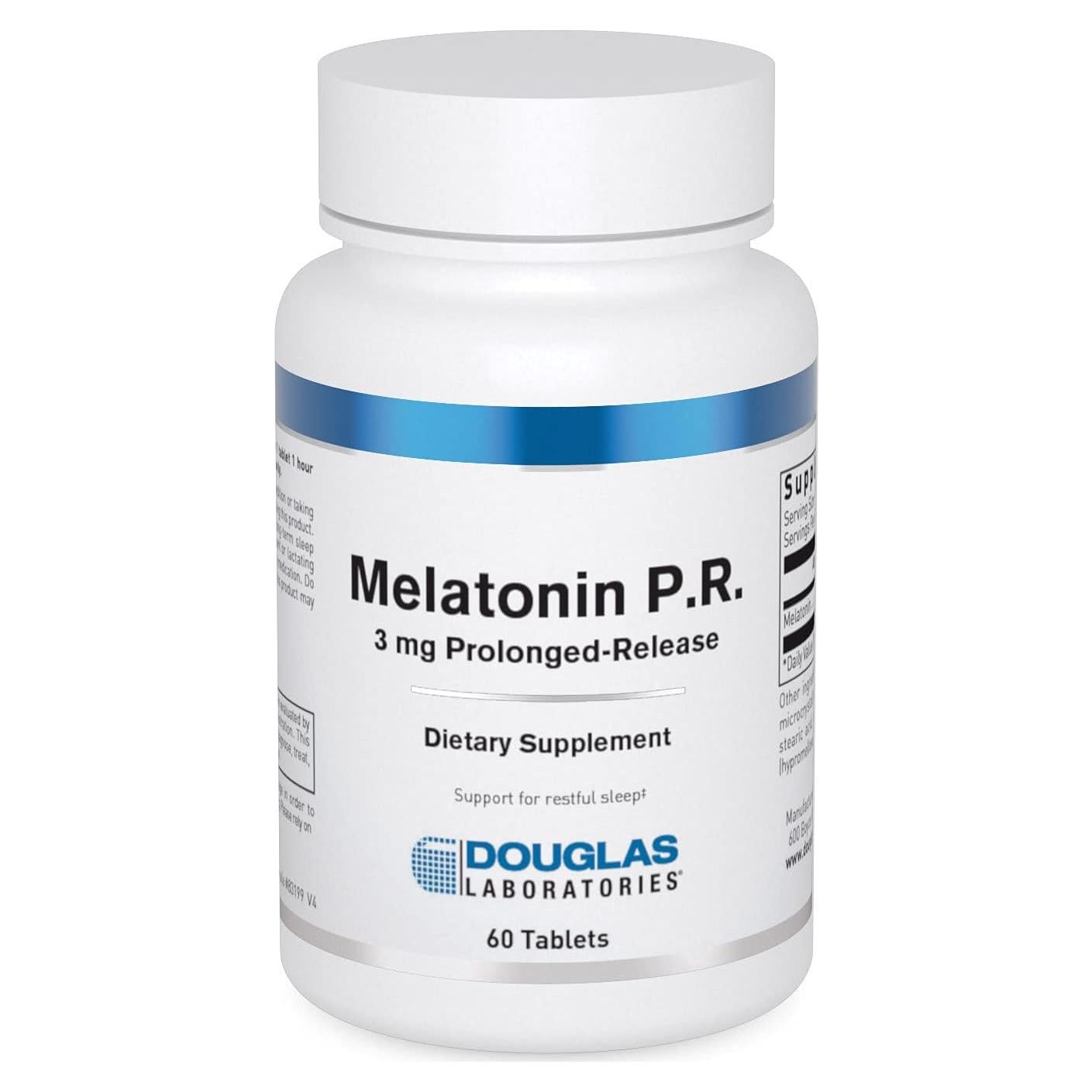 Suplemento de Melatonina Douglas Laboratories 3 mg - 60 Tabletas