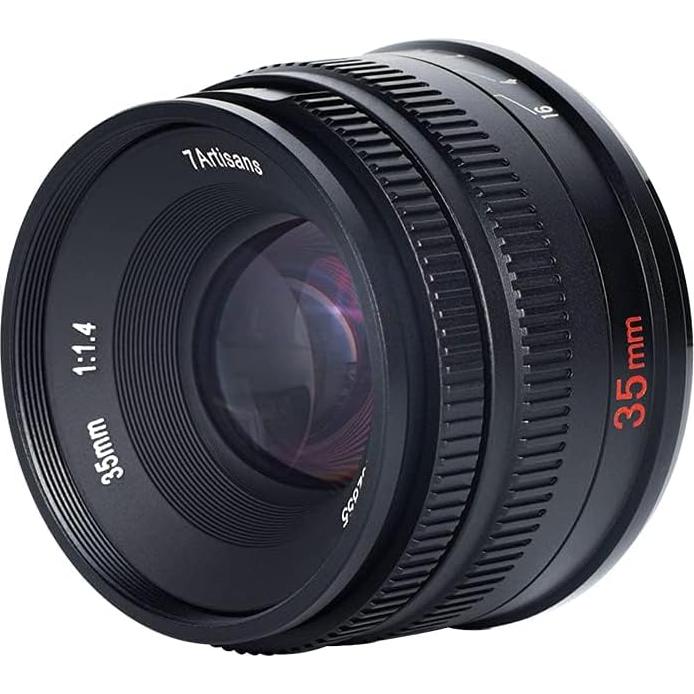 Lente Fijo 7artisans 35mm F1.4 para Canon R - Enfoque Manual