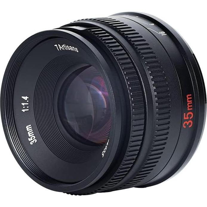Lente Fijo 7artisans 35mm F1.4 para Canon R - Enfoque Manual
