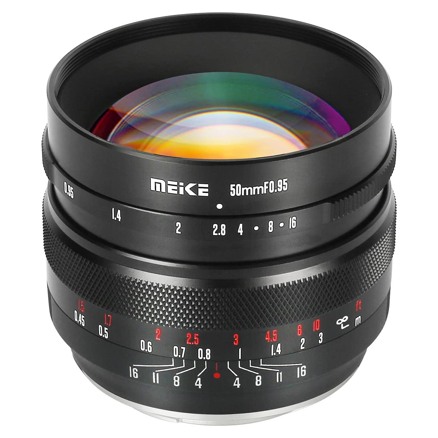 Lente Meike 50mm F0.95 Manual para Canon RF - Compacta y Ligera