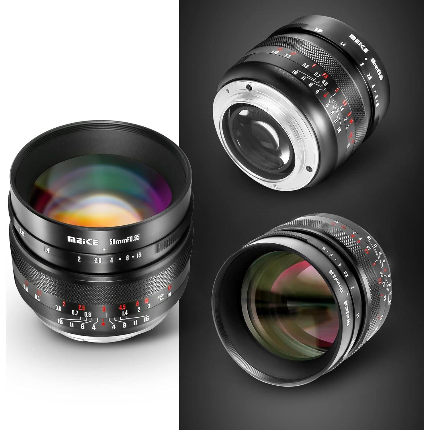 Lente Meike 50mm F0.95 Manual para Canon RF - Compacta y Ligera