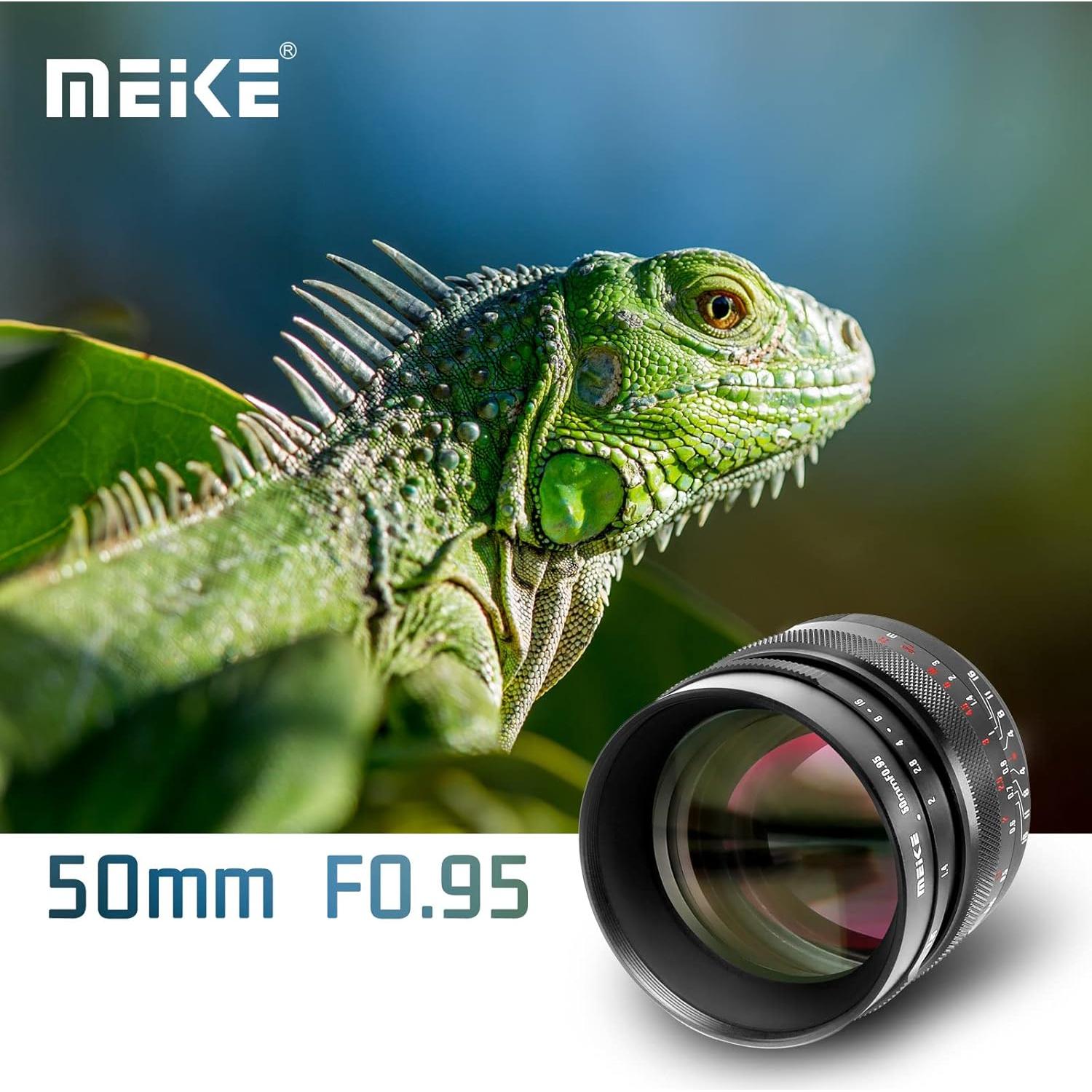 Lente Meike 50mm F0.95 Manual para Canon RF - Compacta y Ligera