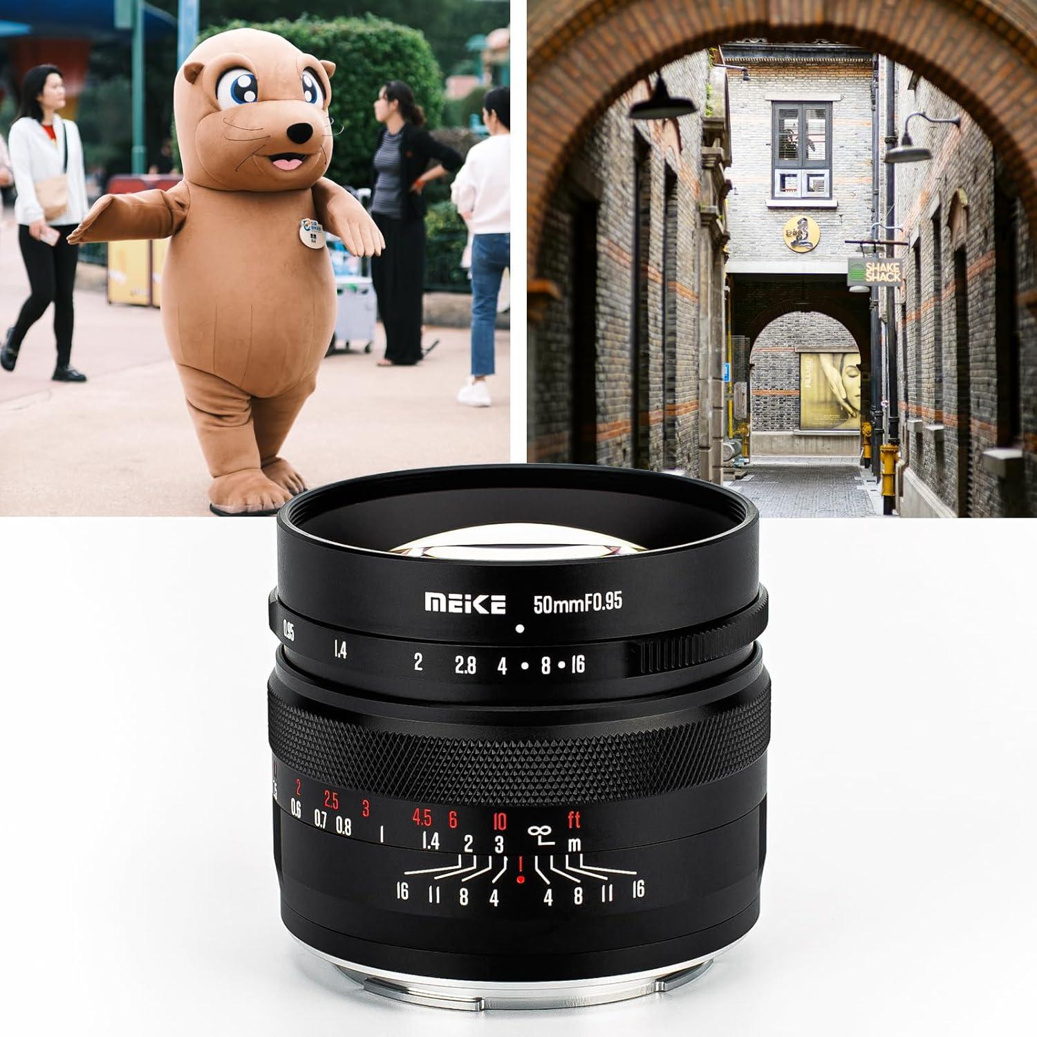 Lente Meike 50mm F0.95 Manual para Canon RF - Compacta y Ligera