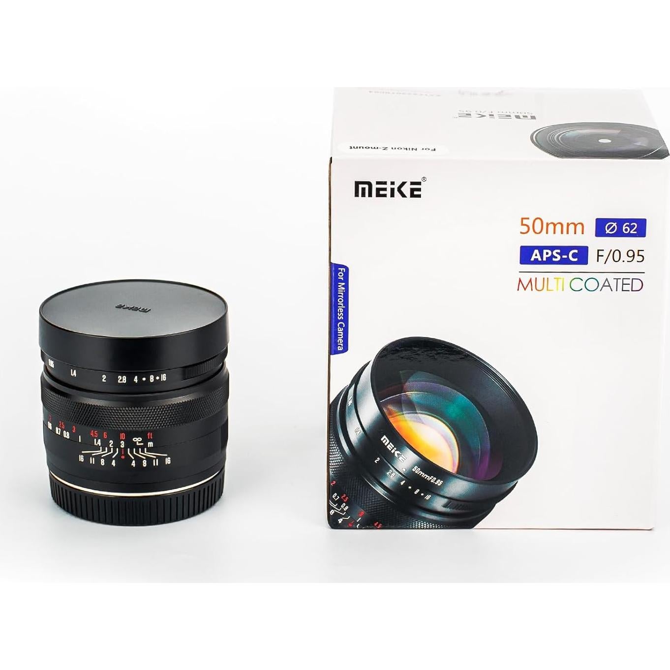 Lente Meike 50mm F0.95 Manual para Canon RF - Compacta y Ligera
