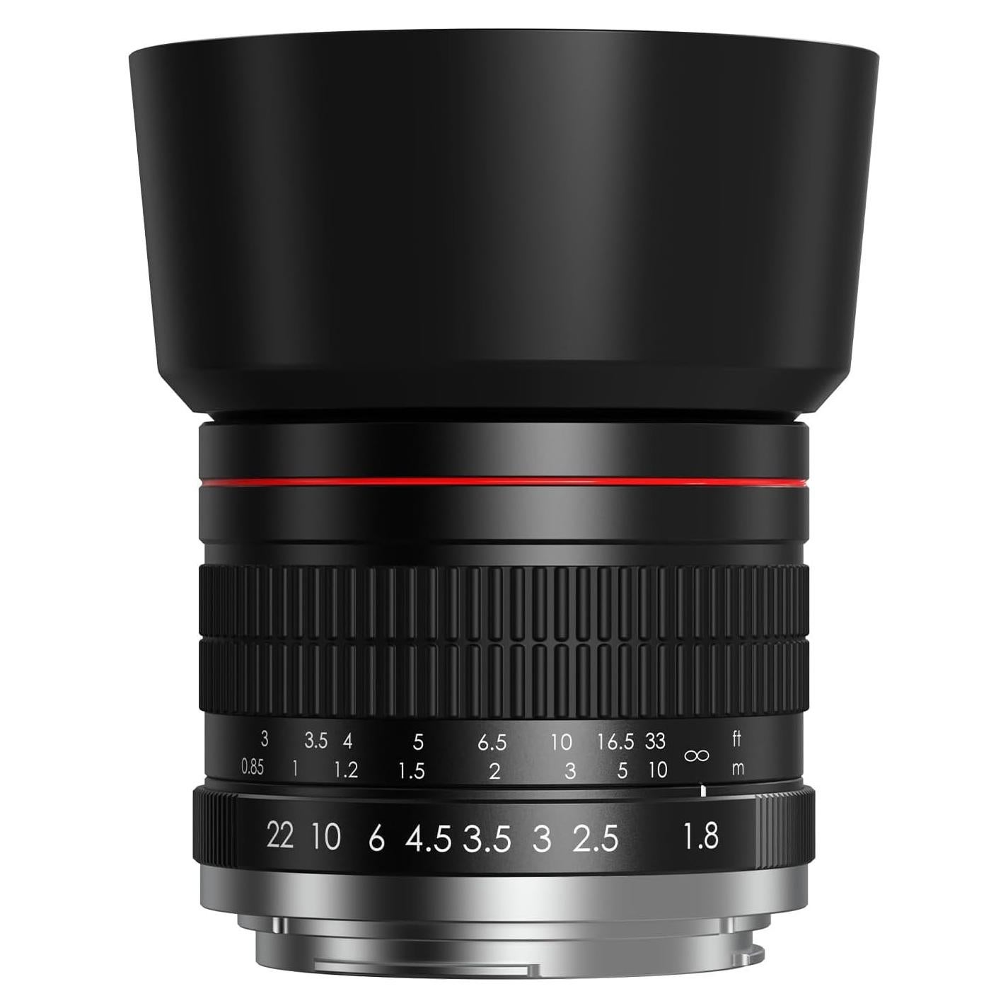 Lente de Retrato 85mm F1.8 Lightdow para Canon DSLR Manual