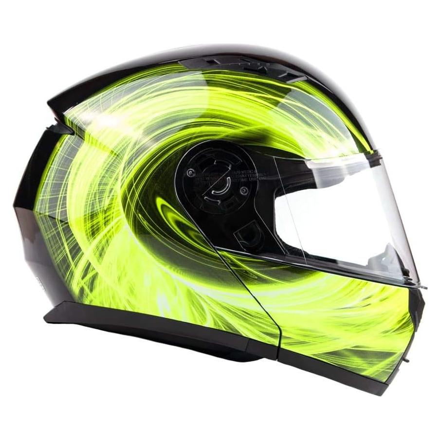 Casco Modular Typhoon TH158 Negro con Visera Solar