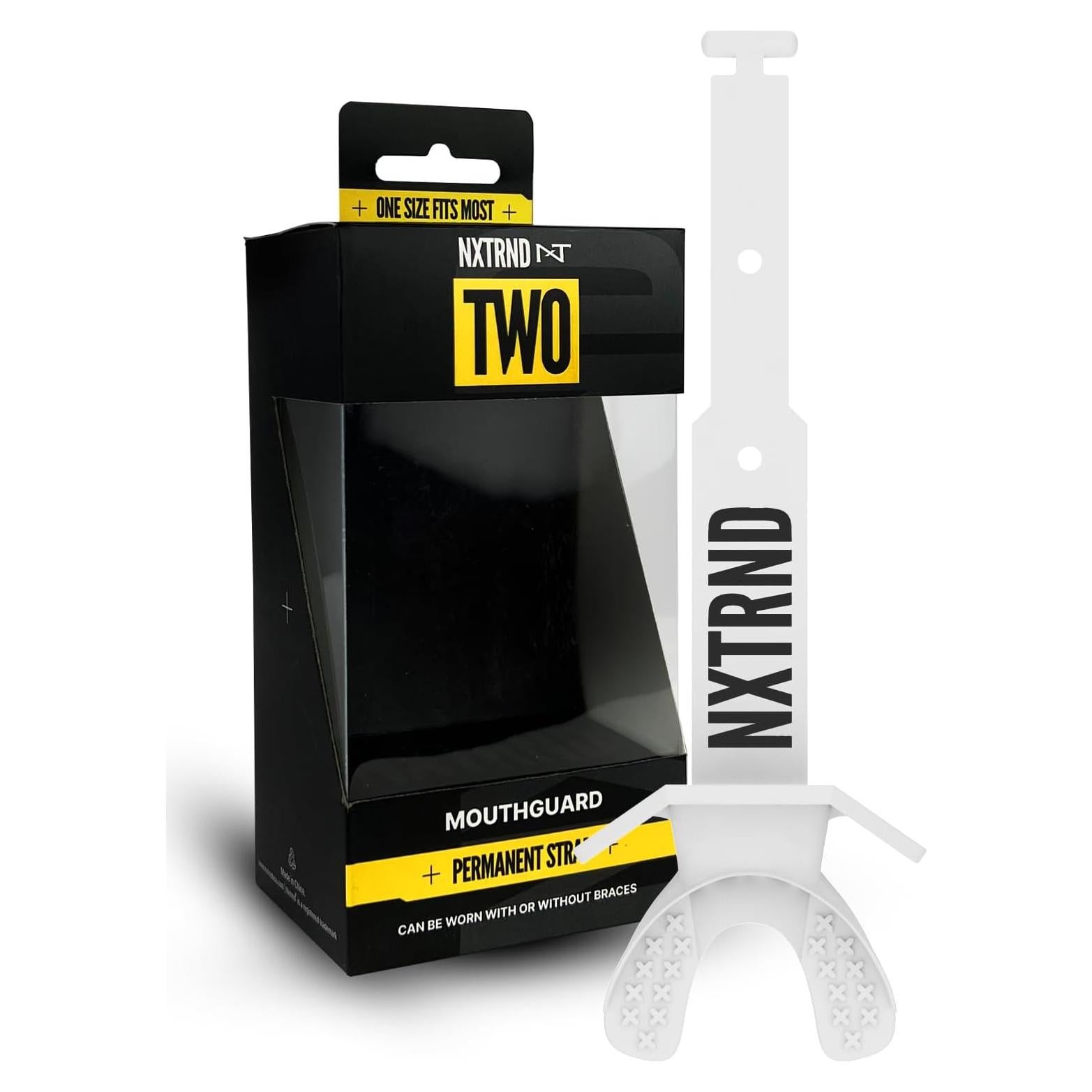 Protector Bucal de Fútbol NXTRND DOS Ajustable Blanco