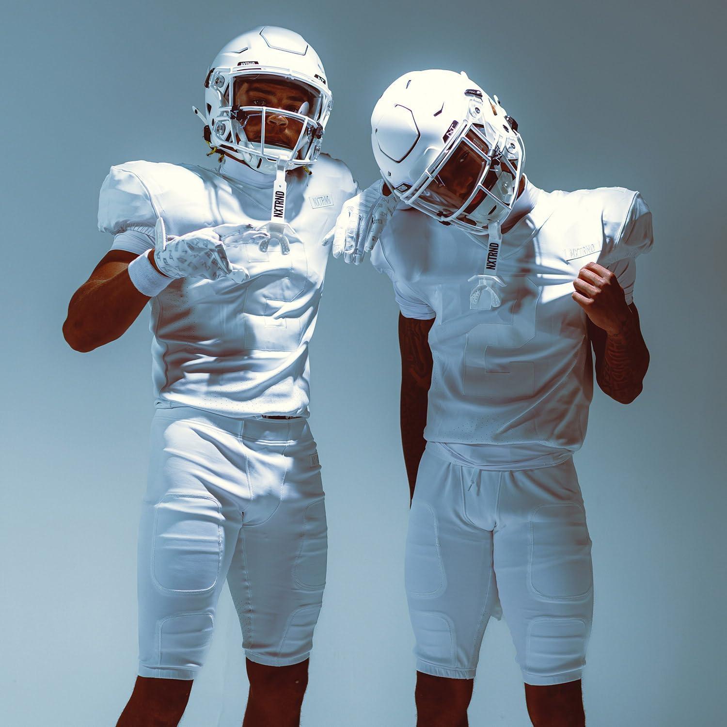 Protector Bucal de Fútbol NXTRND DOS Ajustable Blanco