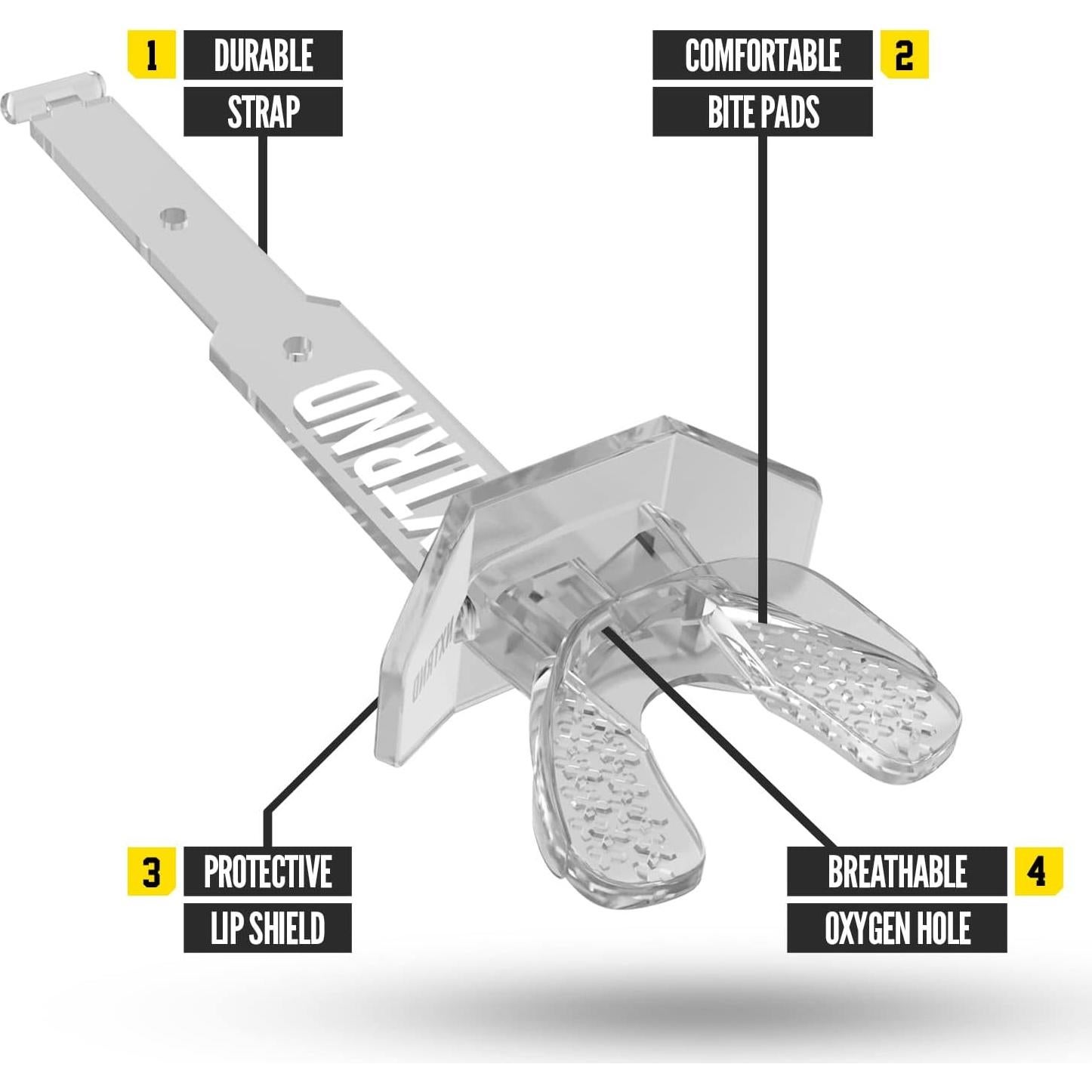 Protector Bucal de Fútbol NXTRND DOS Transparente Ajustable