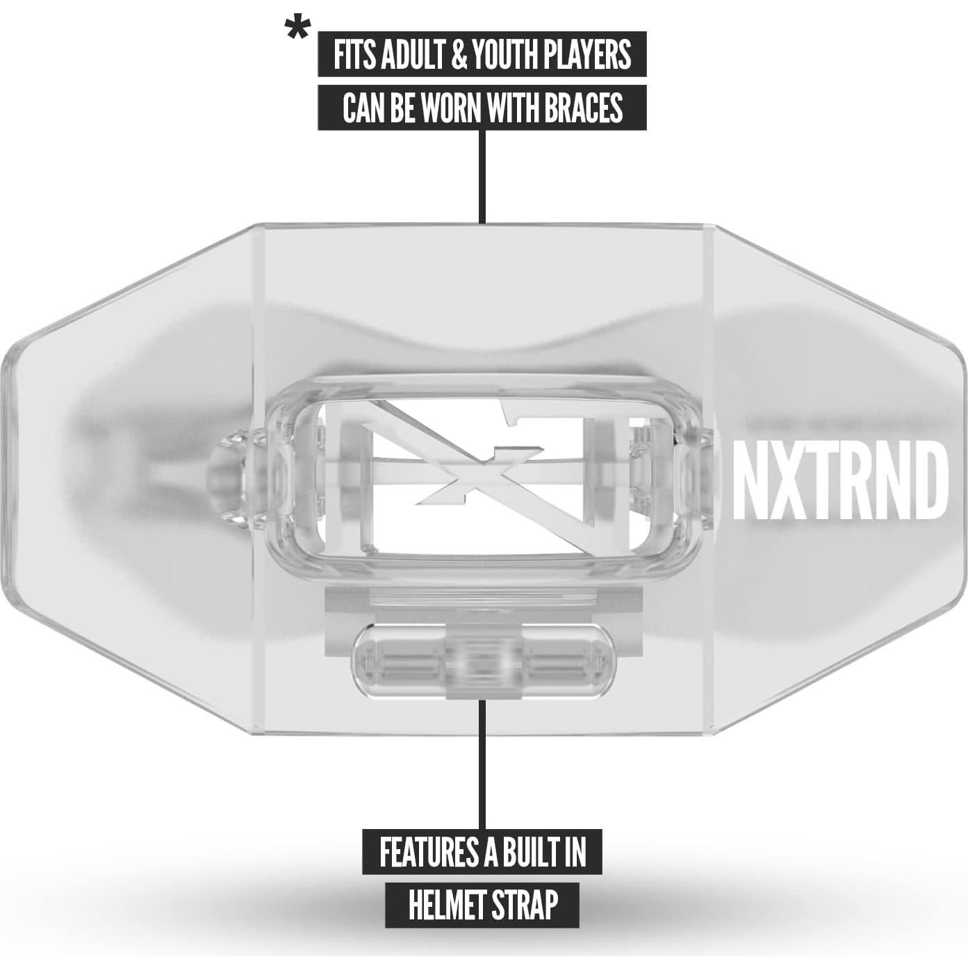 Protector Bucal de Fútbol NXTRND DOS Transparente Ajustable