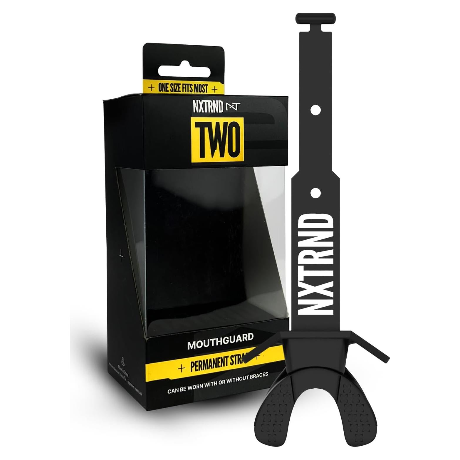 Protector Bucal de Fútbol NXTRND Two Pro Negro Ajustable