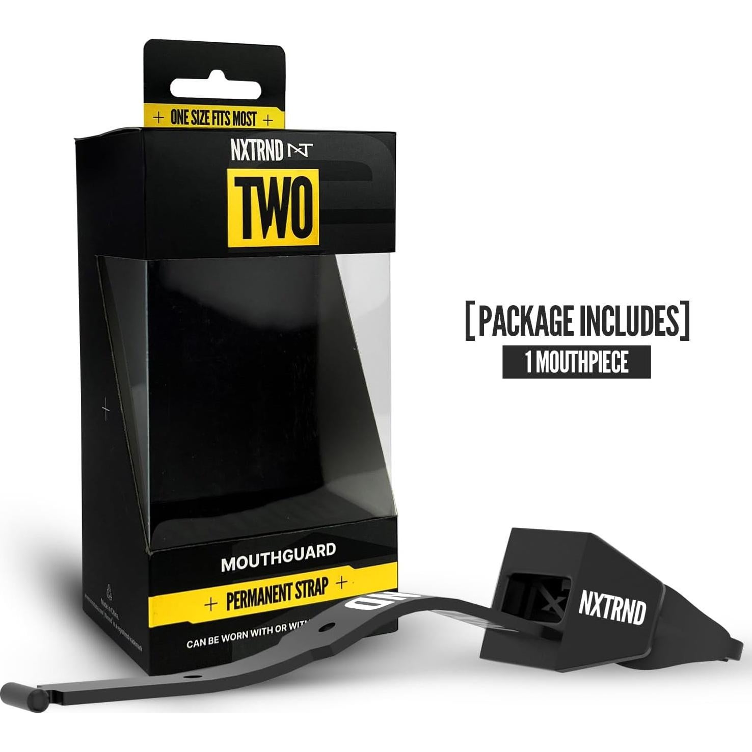 Protector Bucal de Fútbol NXTRND Two Pro Negro Ajustable