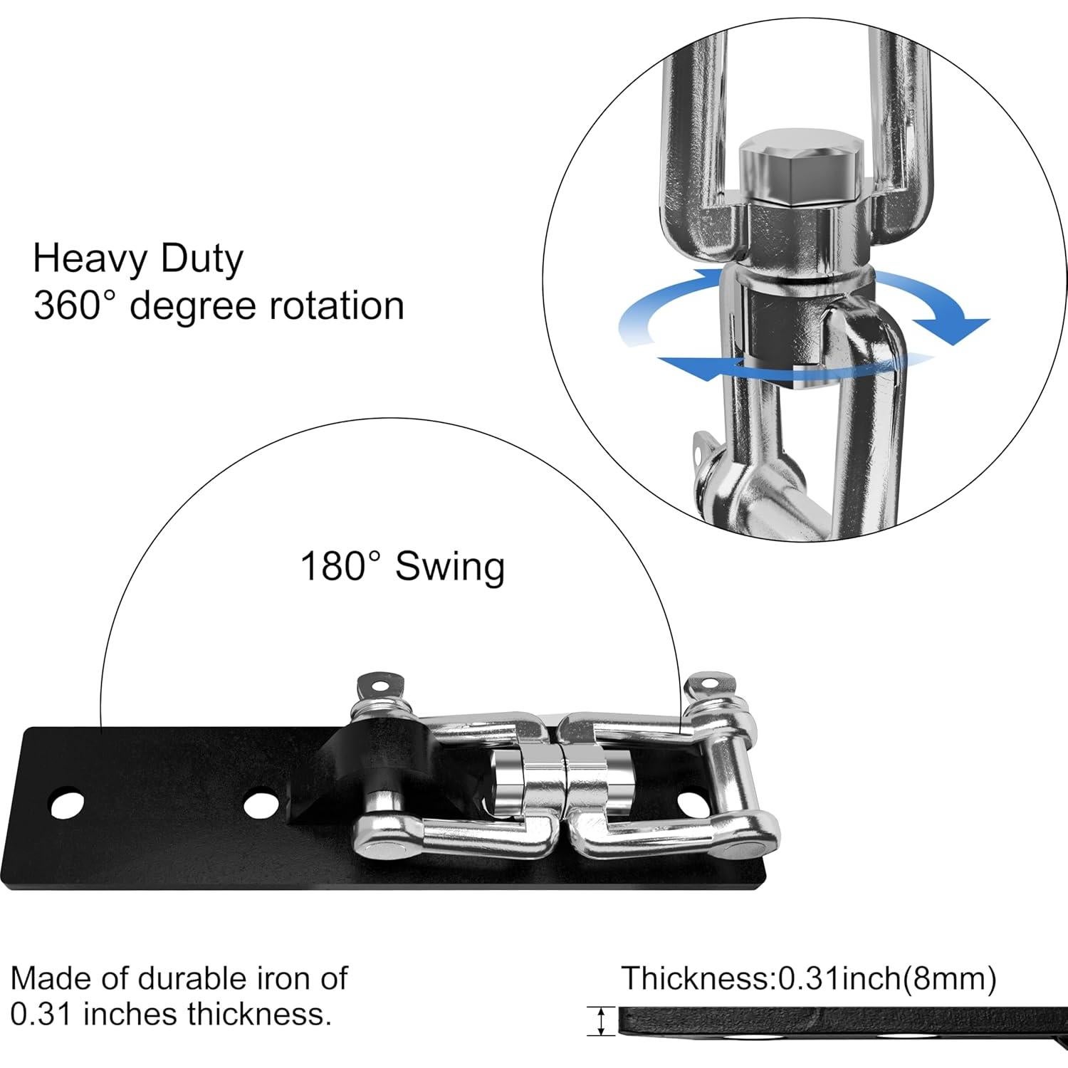 Soporte para Bolsa Pesada VivaZen - Montaje Techo 408 kg