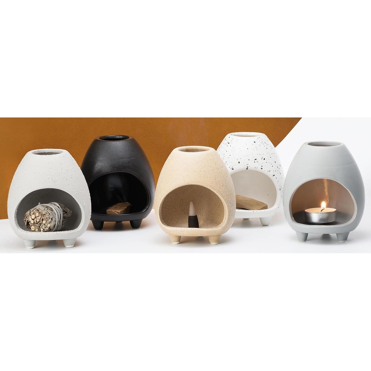 Soporte de Cerámica para Palo Santo y Incienso Pincasol Beige