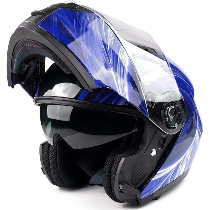 Casco Modular Typhoon TH158 Adulto DOT con Gafas Retráctiles