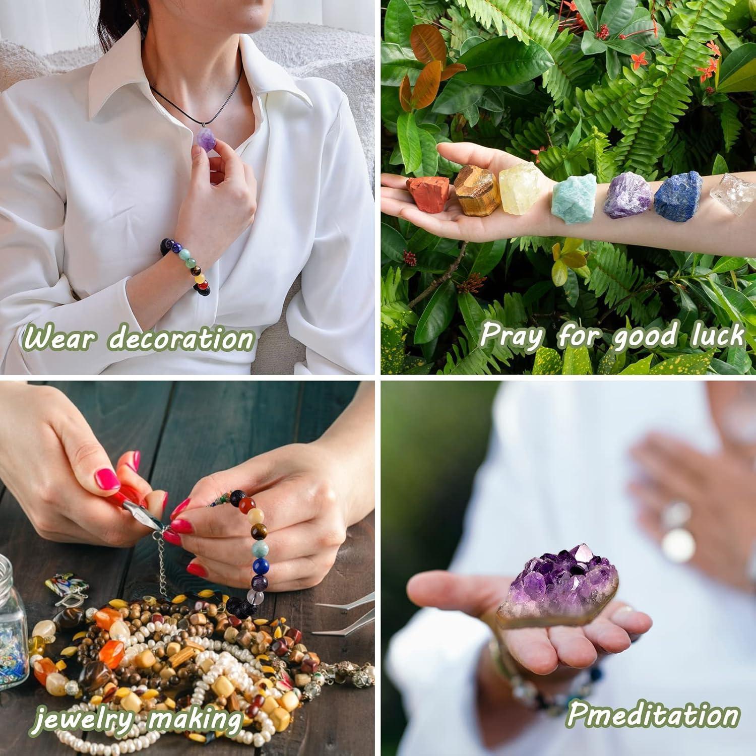 Set de 26 Cristales Sanadores AOOVOO con Chakra y Pulsera