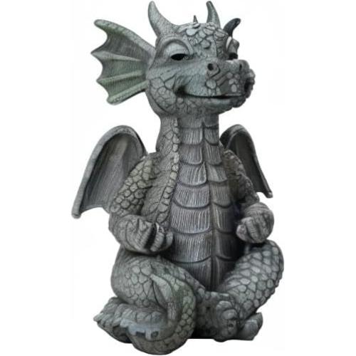 Estatua de Dragón Zen Meditador UTTCMK 10x11x16 cm