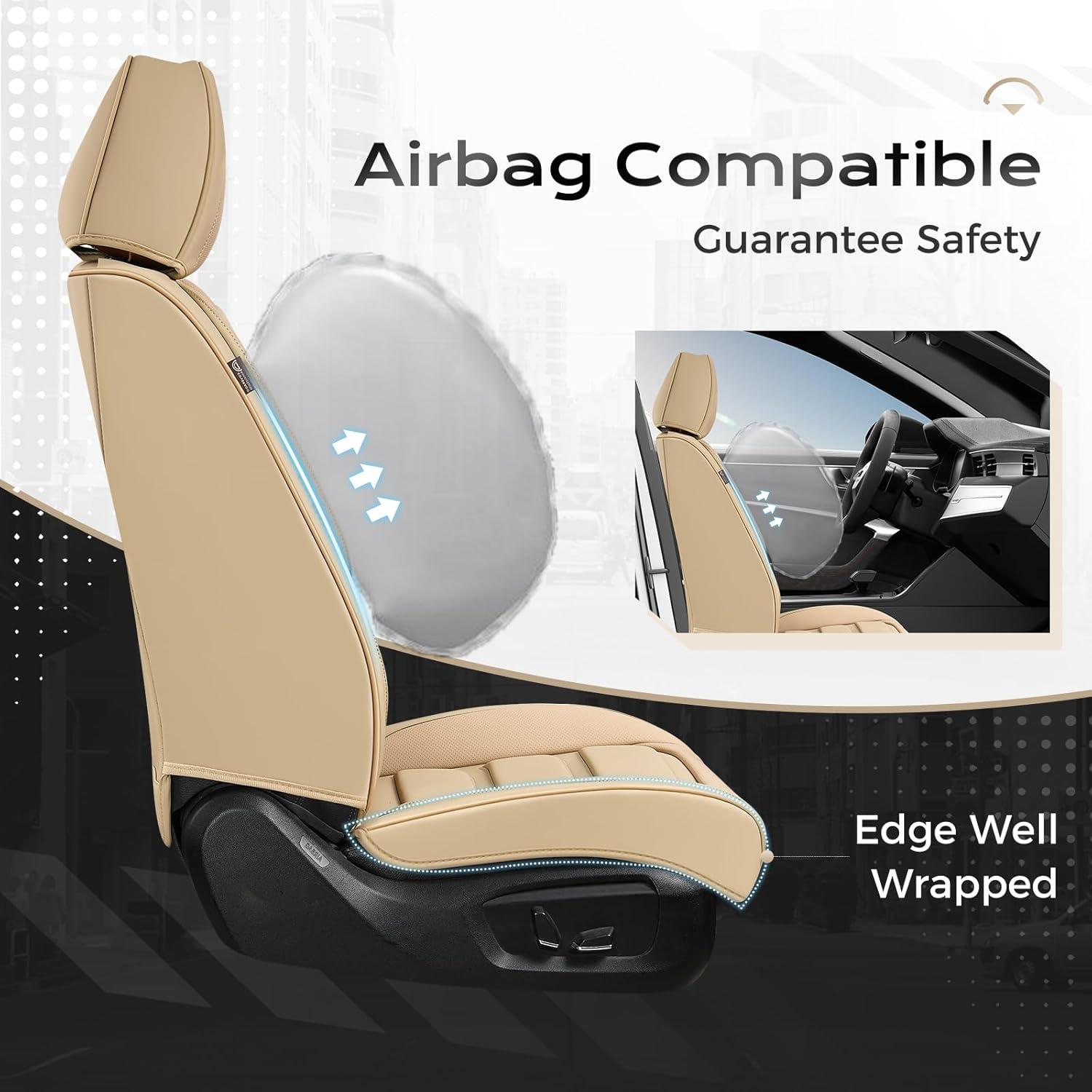 Cubiertas de Asientos de Auto Coverado SCU047 Beige Impermeables