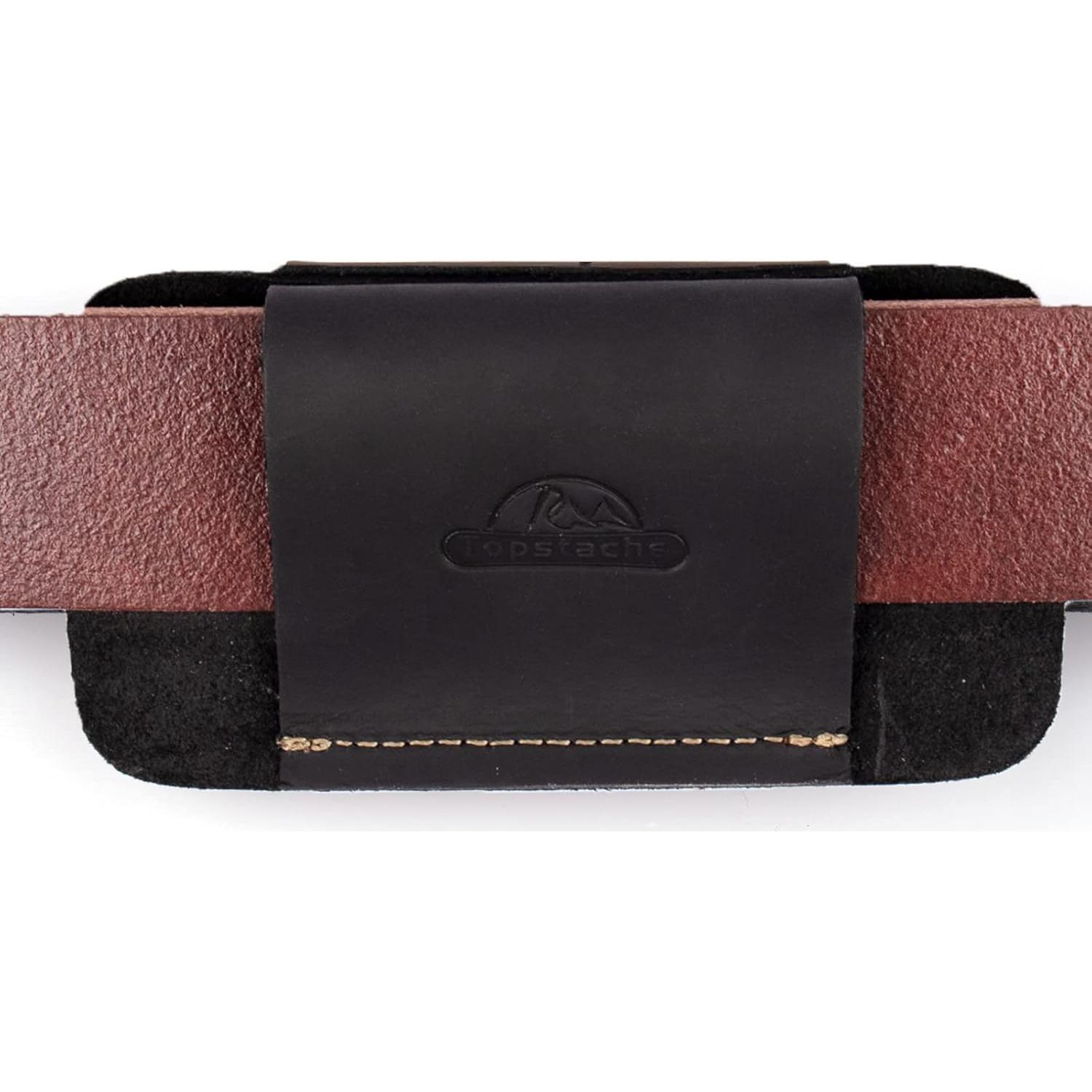 Funda de Cuero Topstache Mediana para Cuchillo y Multiherramienta