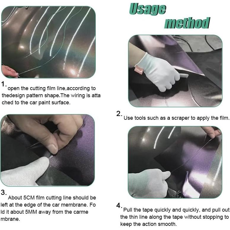 Cinta para Corte de Vinilo ZIMISI 5M Verde Sin Cuchilla