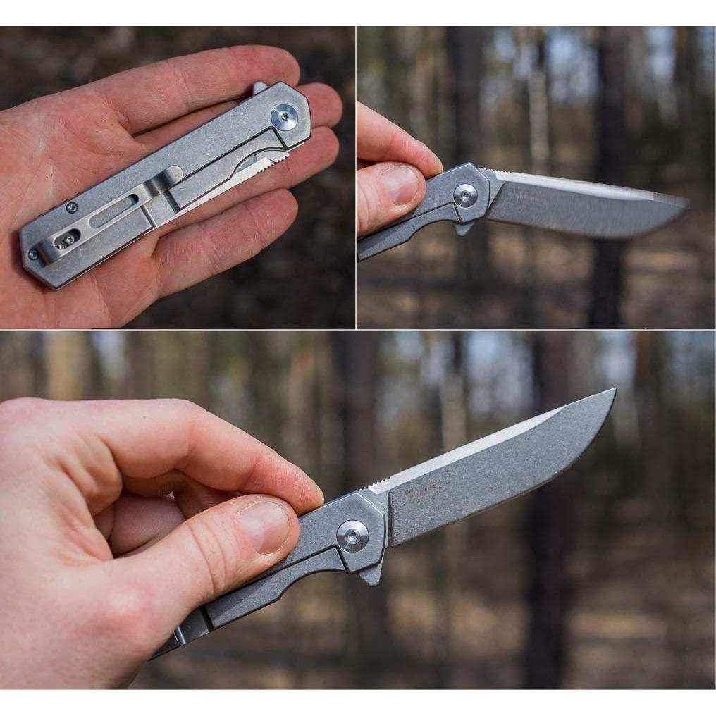 Cuchillo Plegable Firebird FH12-SS Acero D2 20.3cm Gris