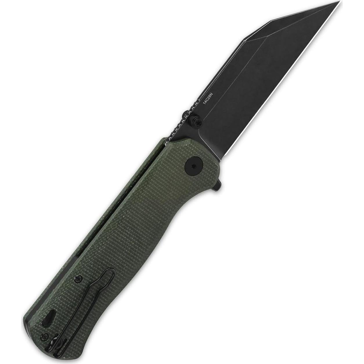 Cuchillo de bolsillo QSP Swordfish 9.22 cm micarta verde EDC