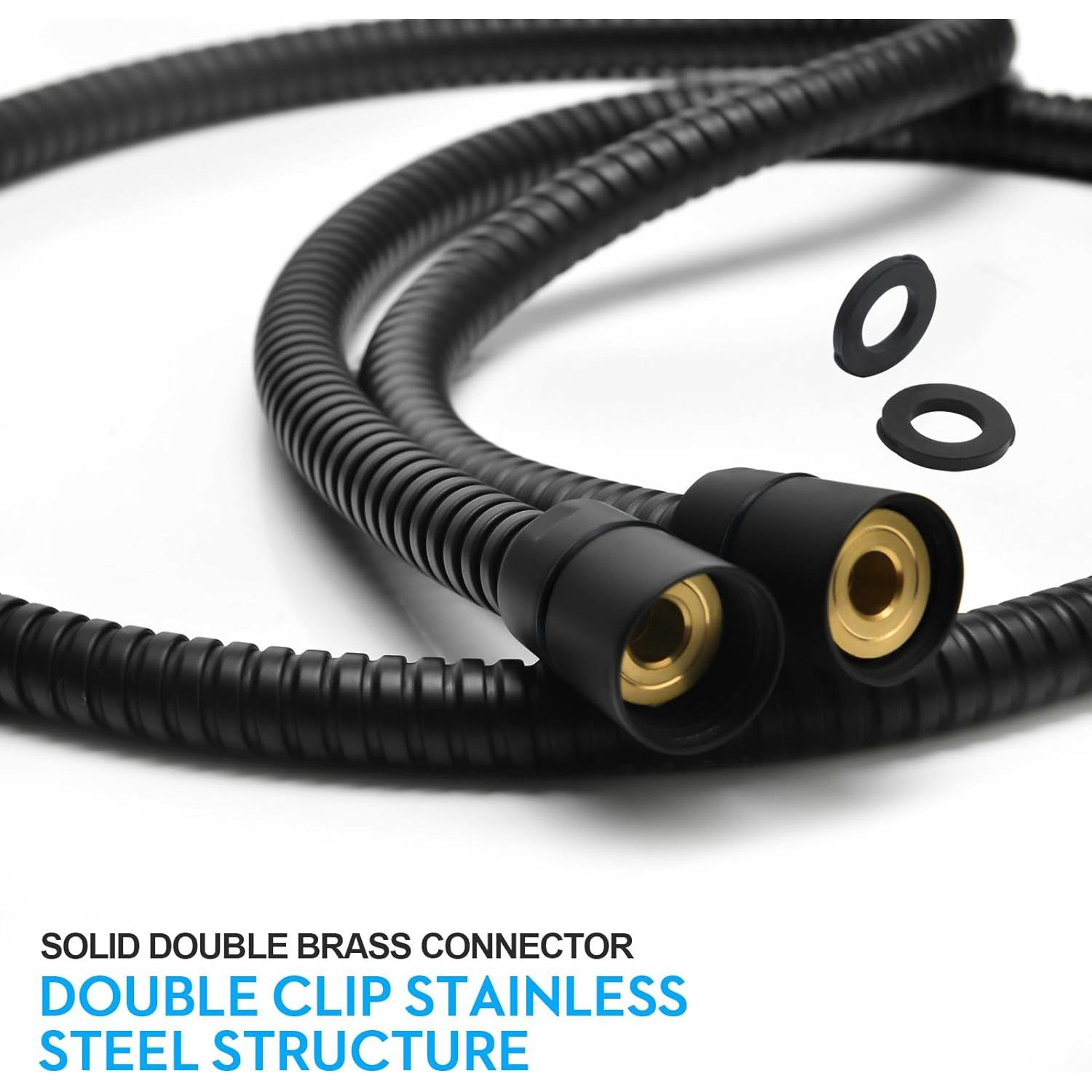 Manguera de Ducha Extra Larga 150 cm Blissland Negra