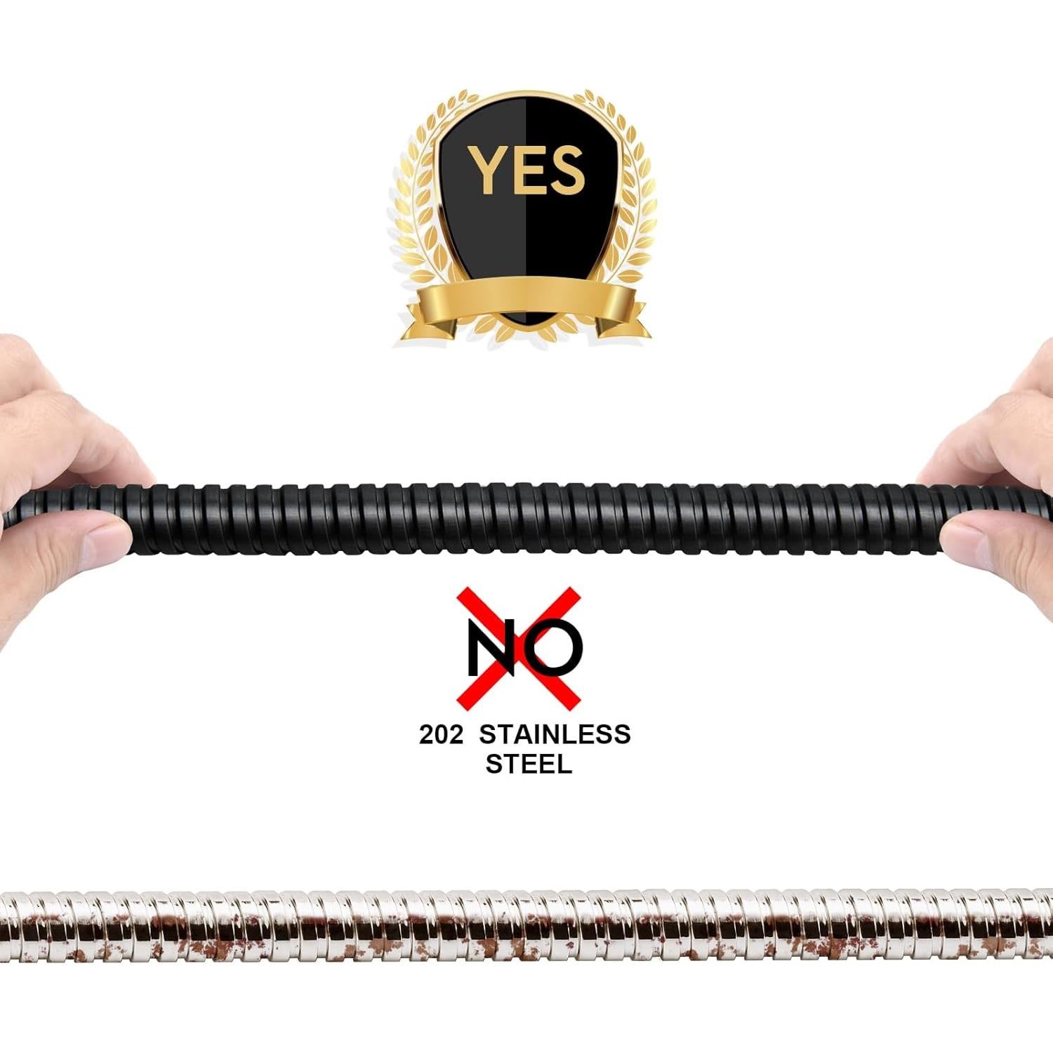 Manguera de Ducha Extra Larga 150 cm Blissland Negra