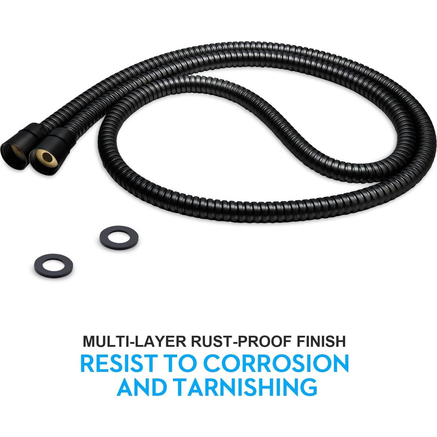 Manguera de Ducha Extra Larga 150 cm Blissland Negra