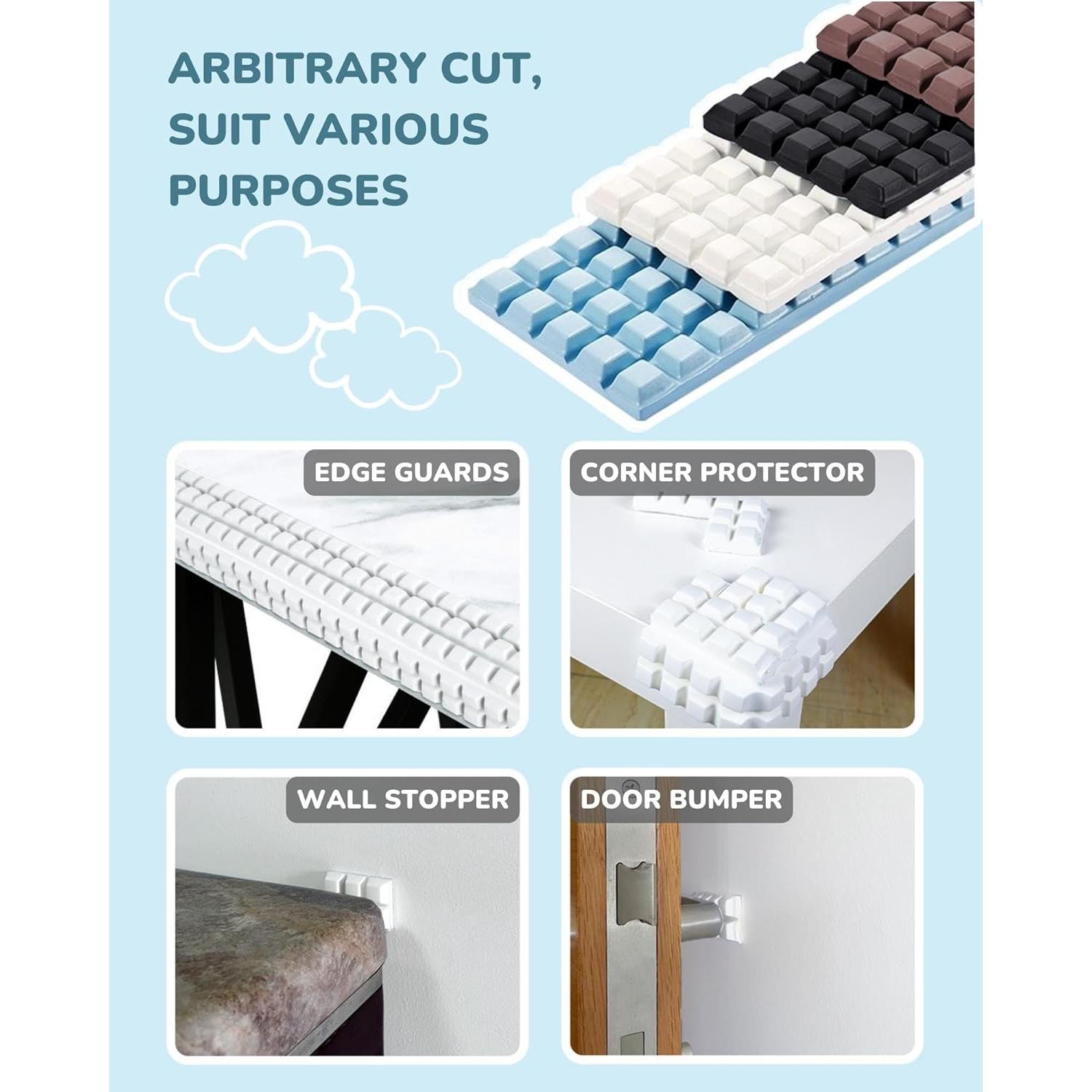 Protectores de esquinas y bordes Seyõssbe 2m EVA Negro