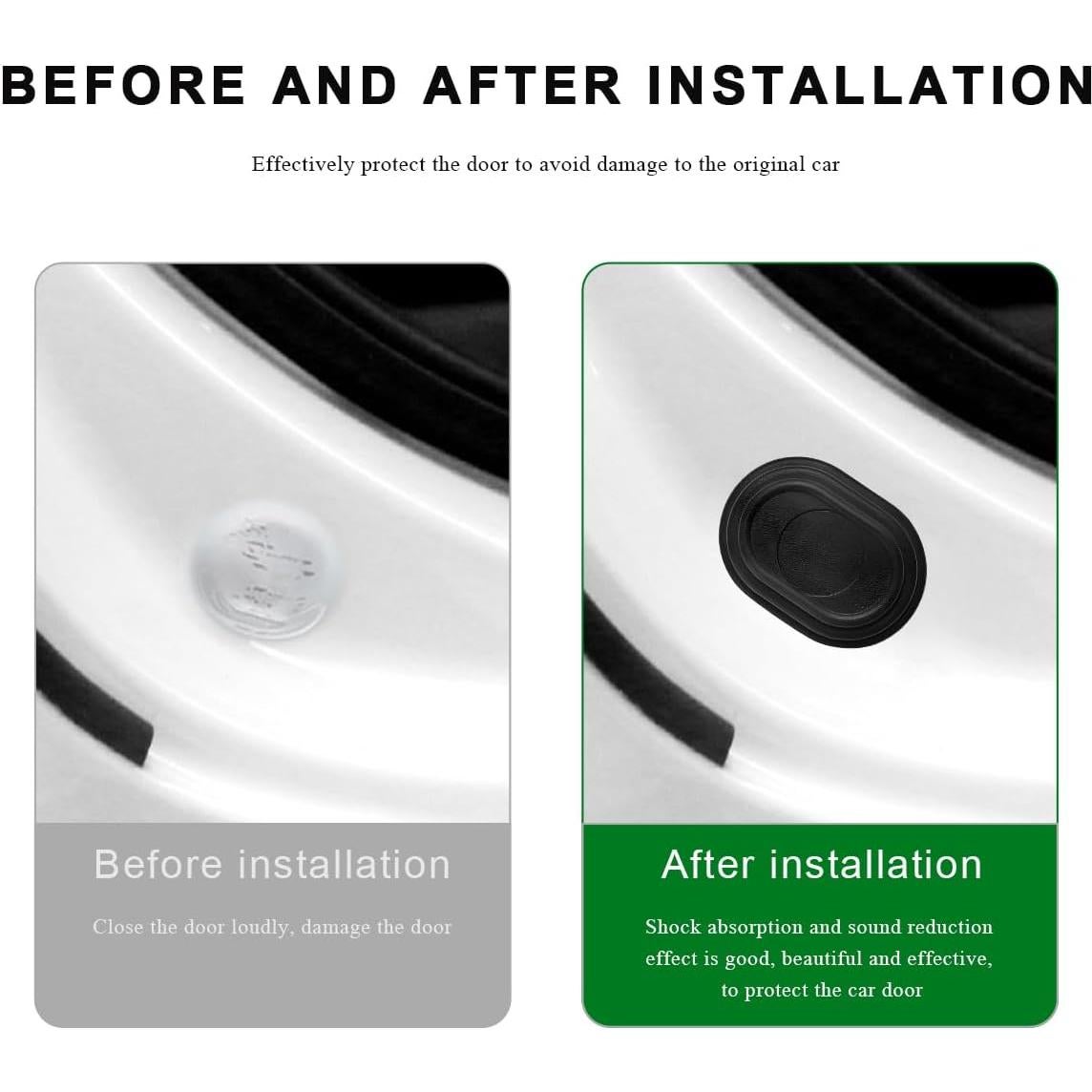 12PCS Amortiguadores de Puerta de Coche FSTURIOS Silicona