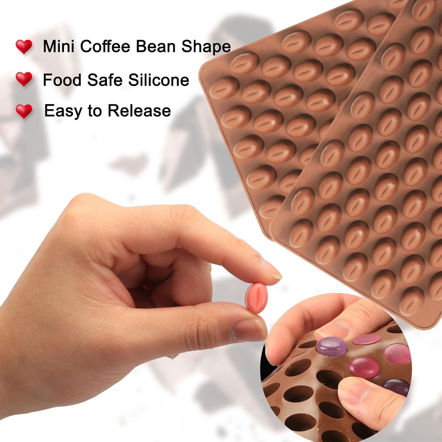 Molde de Silicona Mini Grano de Café Amyandone 55 Cavidades