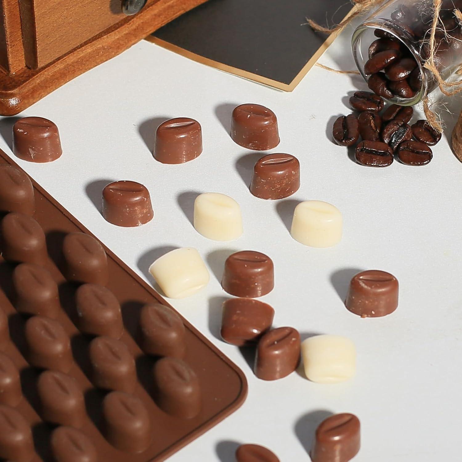 Molde de Silicona Mini Grano de Café Amyandone 55 Cavidades