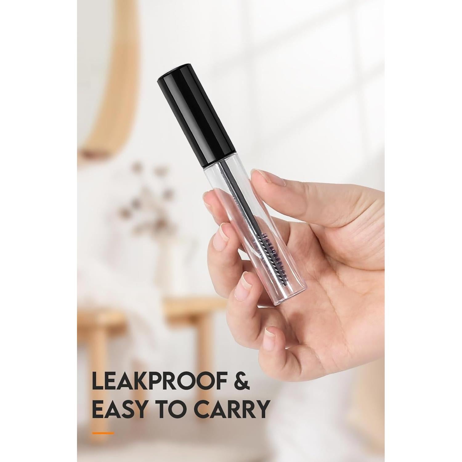 6pack Mascara Tubes Empty for Castor Oil, 10ML Mascara Wand Tube, Eyeliner Tube & Lip Gloss Tube Kit with Funnel, Travel Mascara Tube for Eyelashes Serum Eyebrows Growth Oil, DIY Skin Care Essentials…