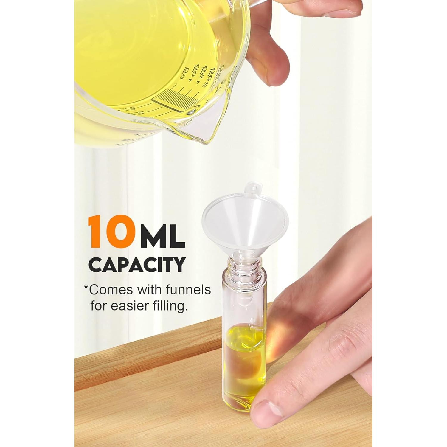 6pack Mascara Tubes Empty for Castor Oil, 10ML Mascara Wand Tube, Eyeliner Tube & Lip Gloss Tube Kit with Funnel, Travel Mascara Tube for Eyelashes Serum Eyebrows Growth Oil, DIY Skin Care Essentials…