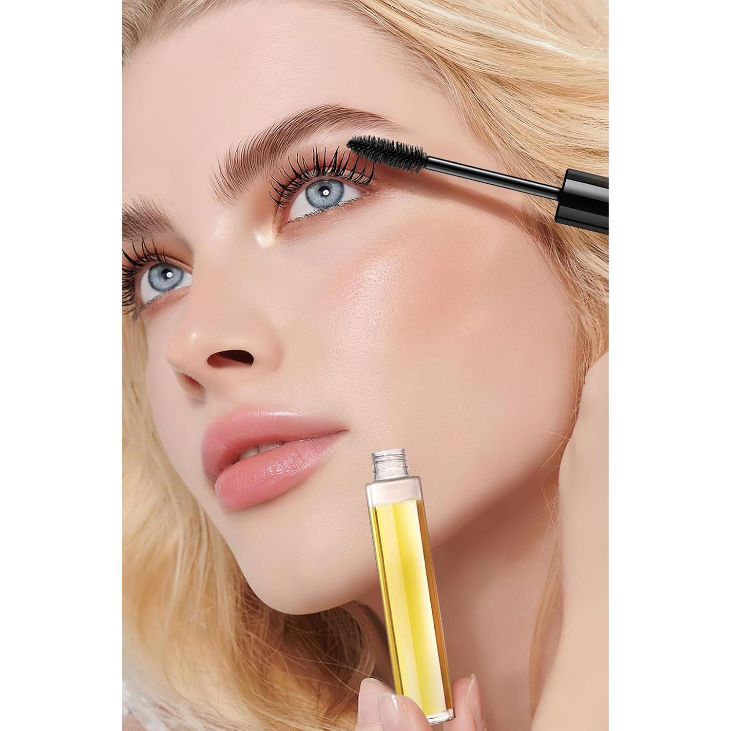 6pack Mascara Tubes Empty for Castor Oil, 10ML Mascara Wand Tube, Eyeliner Tube & Lip Gloss Tube Kit with Funnel, Travel Mascara Tube for Eyelashes Serum Eyebrows Growth Oil, DIY Skin Care Essentials…