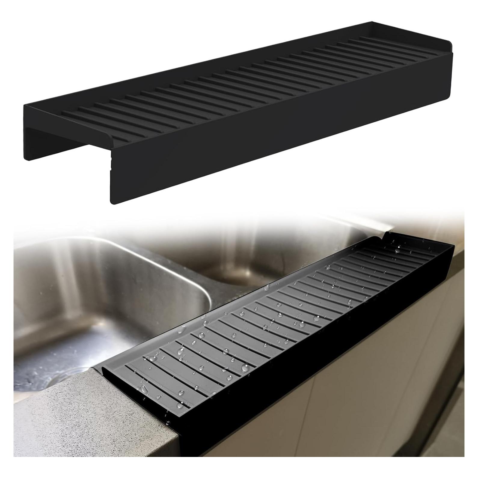 Protector de Borde de Silicona Kitlers 50cm Negro para Fregadero