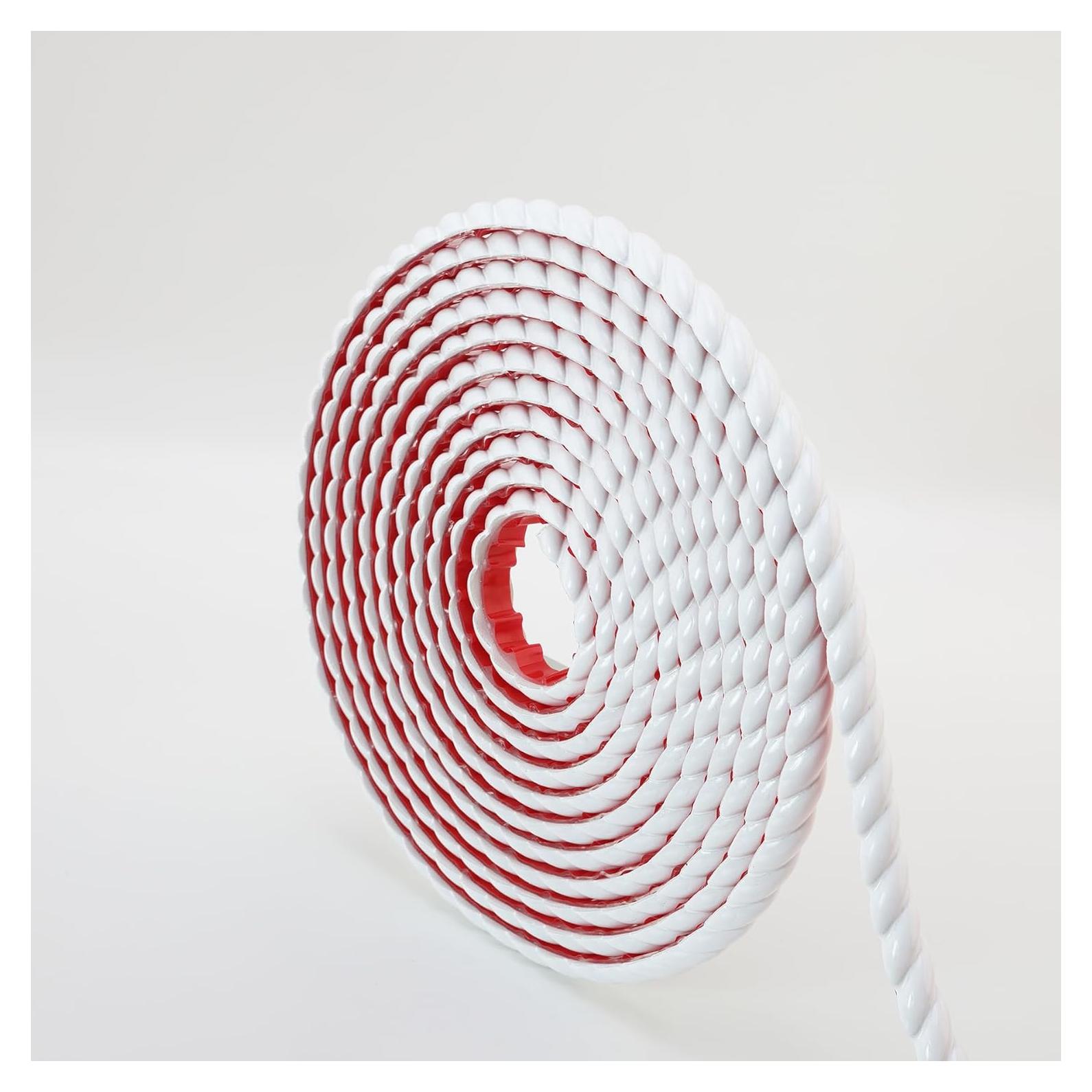 Moldura autoadhesiva flexible Taaizau 5m x 1.5cm blanca