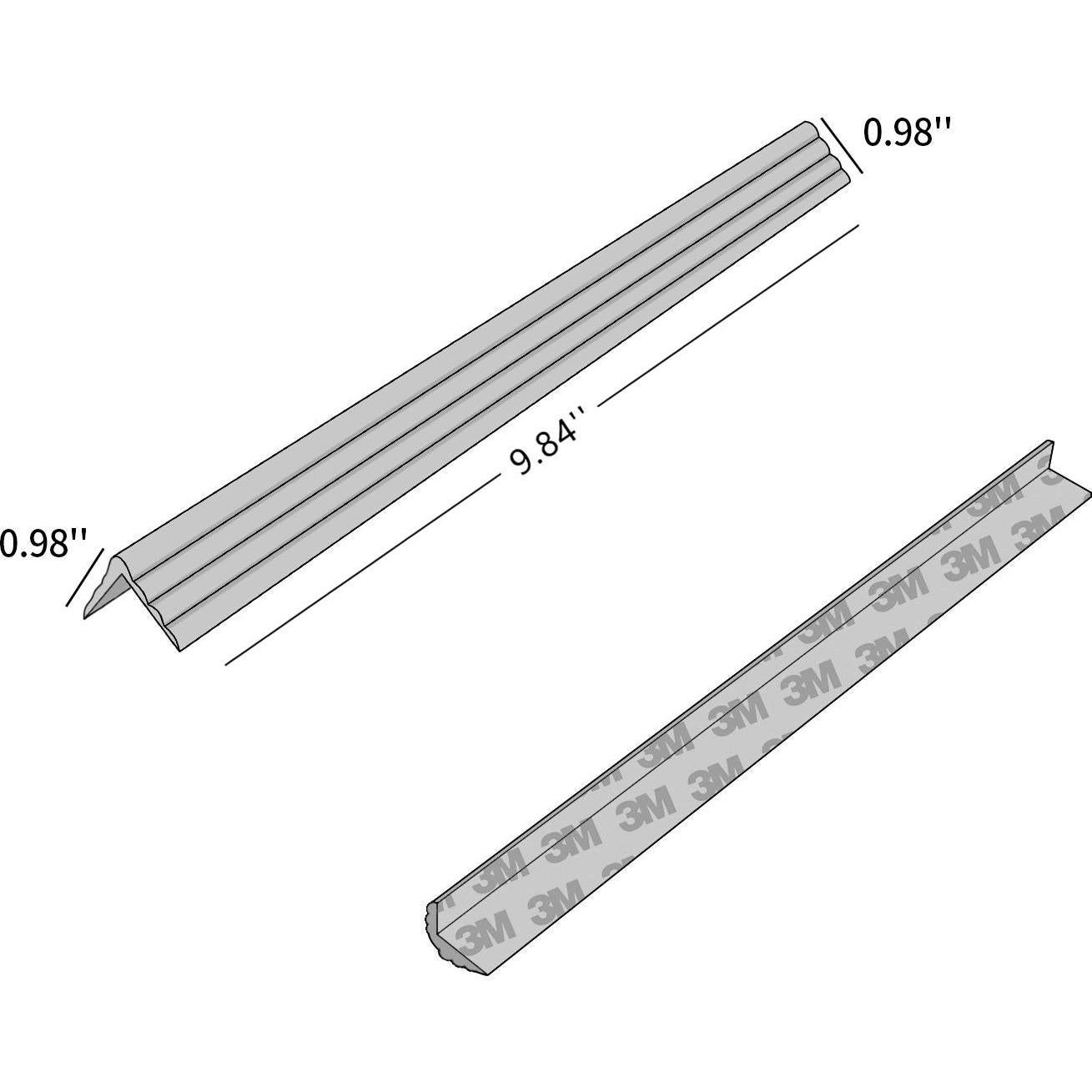 Protectores de Esquina Semitransparentes LONGFITE - 8 Piezas de Silicona