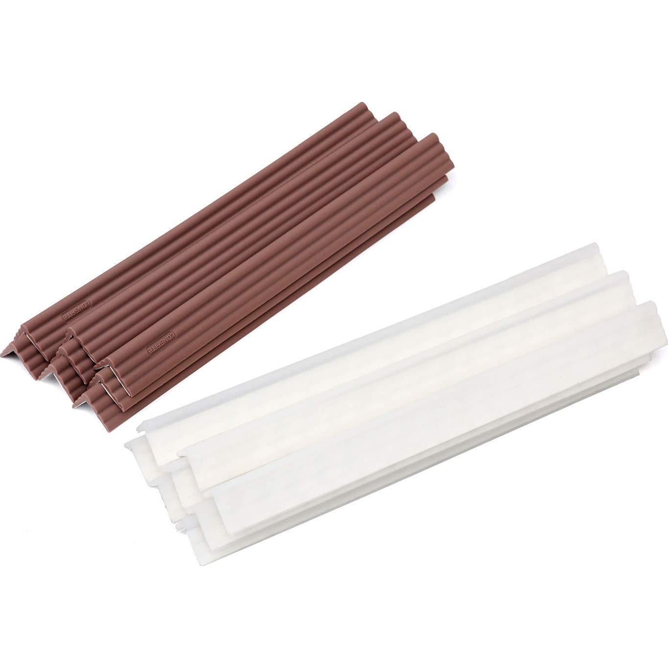 Protectores de Esquina Semitransparentes LONGFITE - 8 Piezas de Silicona